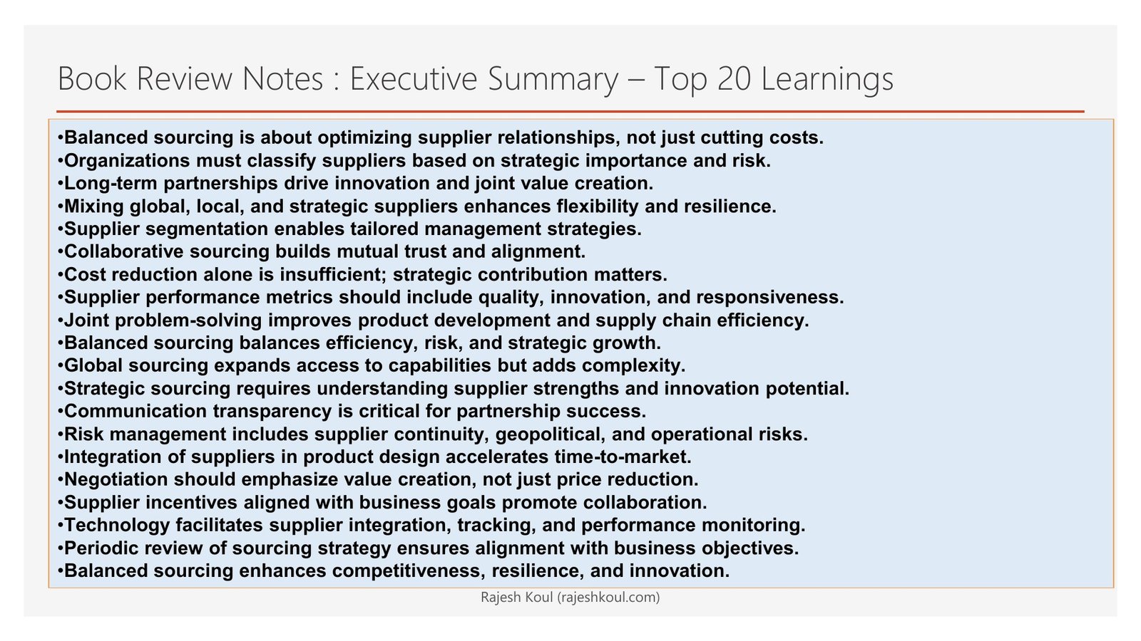 Balanced Sourcing review, page 2 of 14