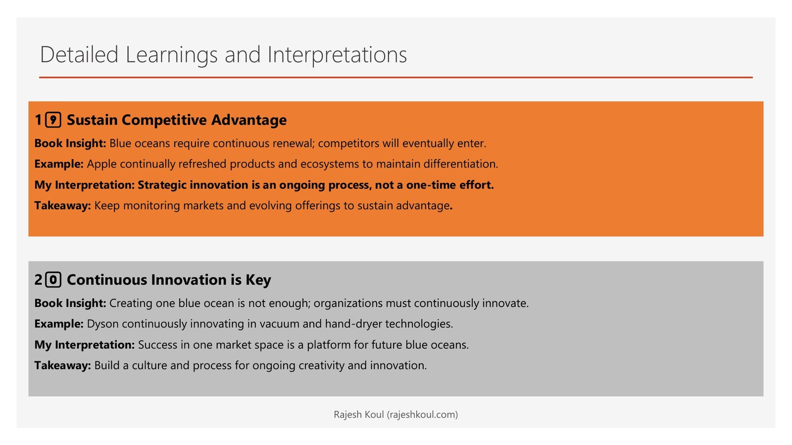 Blue Ocean Strategy review, page 12 of 14
