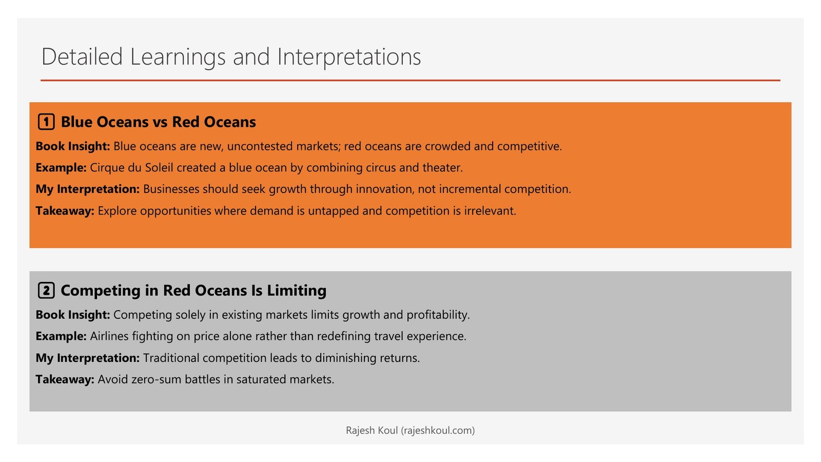Blue Ocean Strategy review, page 3 of 14