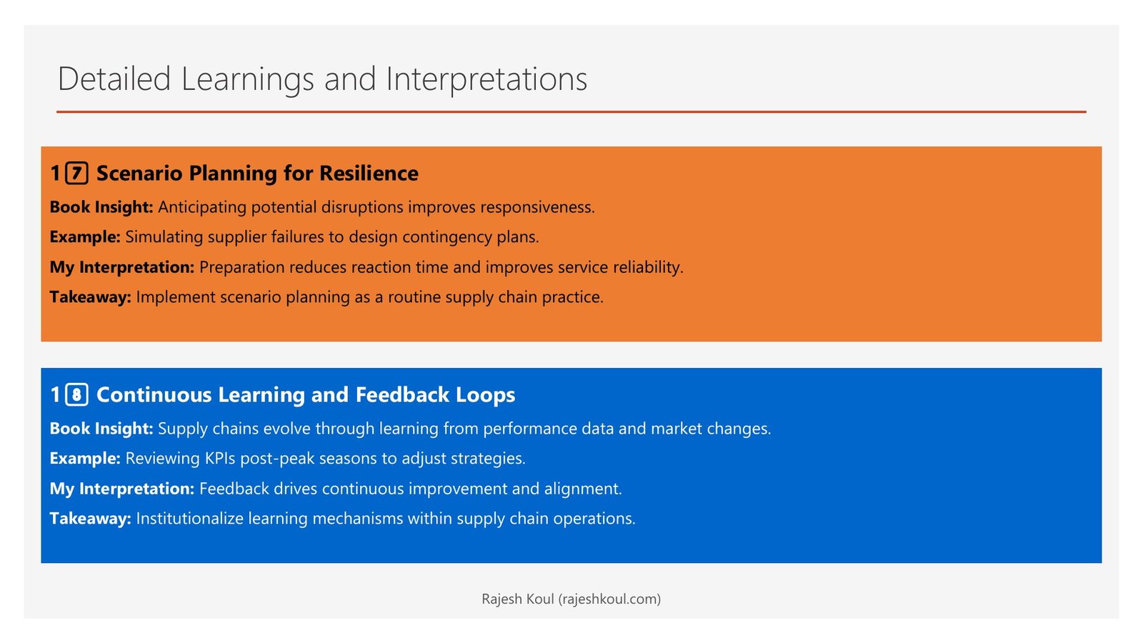 Dynamic Supply Chains review, page 11 of 14