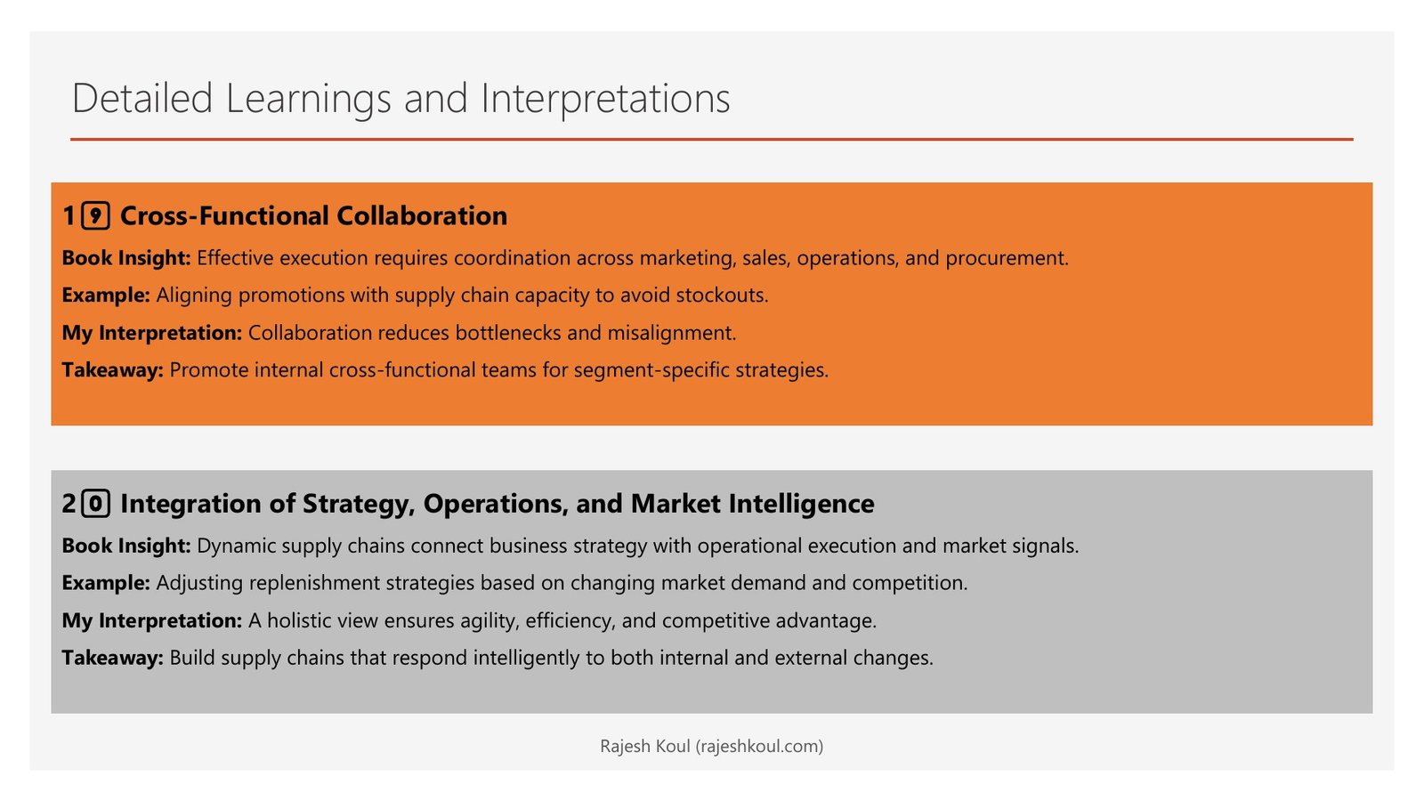 Dynamic Supply Chains review, page 12 of 14