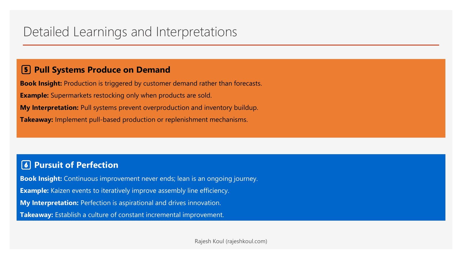 Lean Thinking review, page 5 of 14