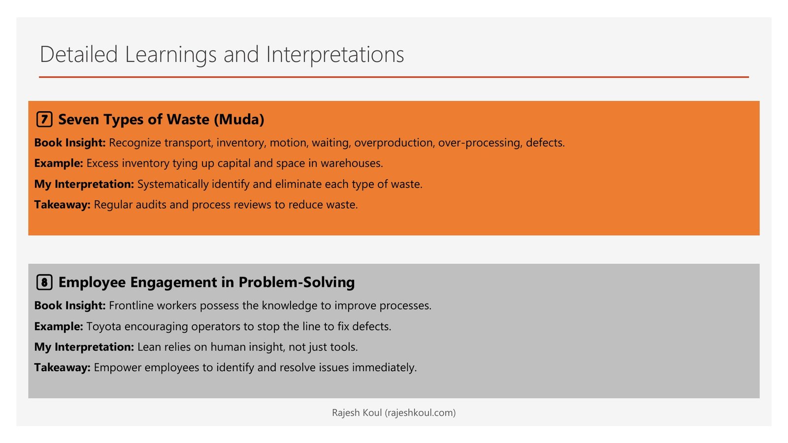 Lean Thinking review, page 6 of 14