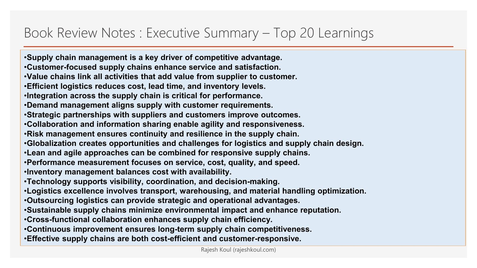 Logistics & Supply Chain Management review, page 2 of 14