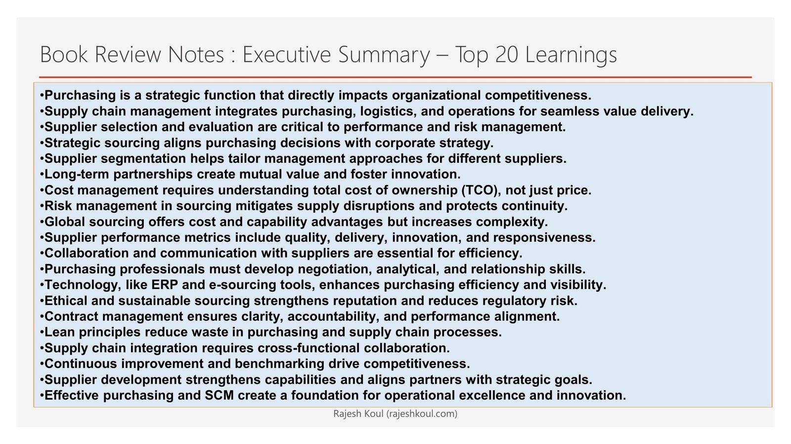 Purchasing and Supply Chain Management review, page 2 of 14